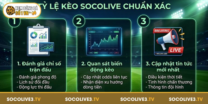 Tỷ Lệ Kèo Socolive - Dữ Liệu Kèo Chuẩn, Cập Nhật 24/7 3 3 phương pháp đánh giá tỷ lệ kèo Socolive chuẩn xác