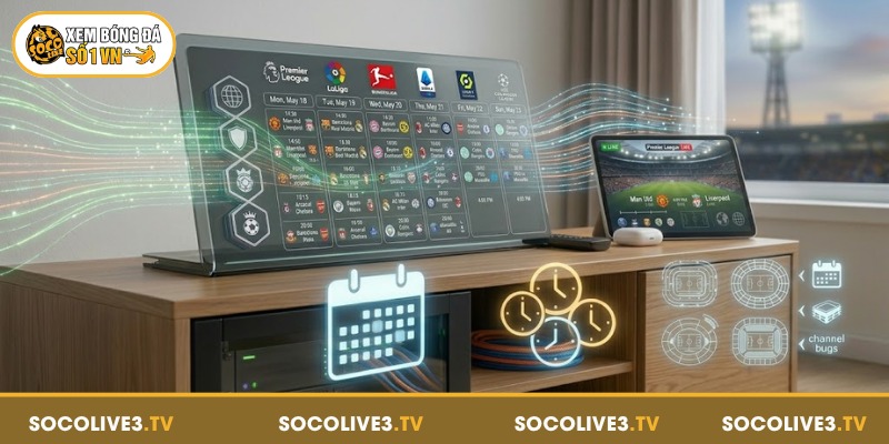 Trang chủ 165 Lịch thi đấu được Socolive update nhanh chóng mỗi ngày